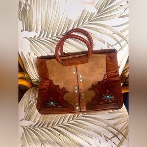 Real leather BoHo purse (Catchfly Studio)